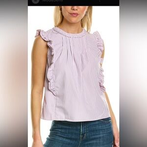 Walter Baker Paige Ruffle Top size Large